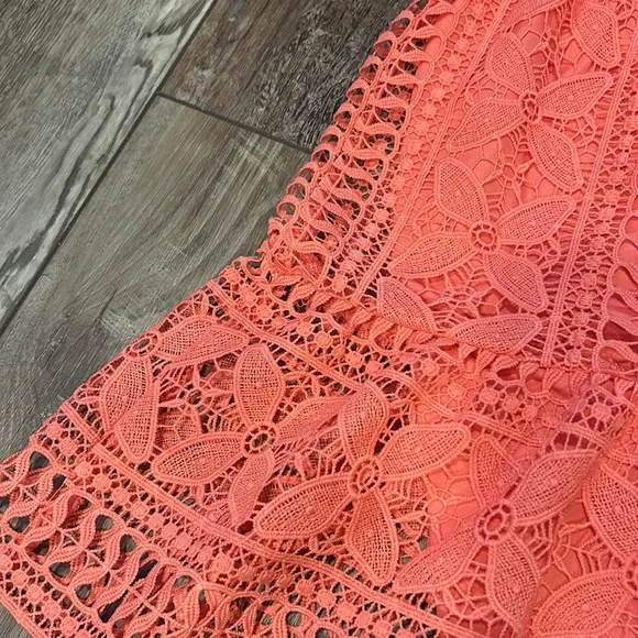 BB Dakota Sandra Mini Dress in Coral 🪸 Sugar Size M - Picture 11 of 11